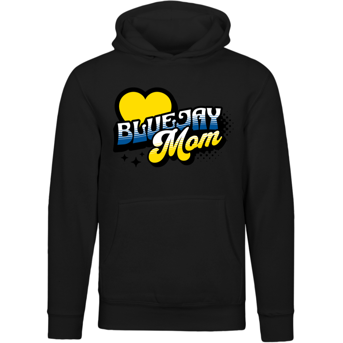 Bluejay Mom Custom Hoodie – Game Day Gear with a Personal Touch