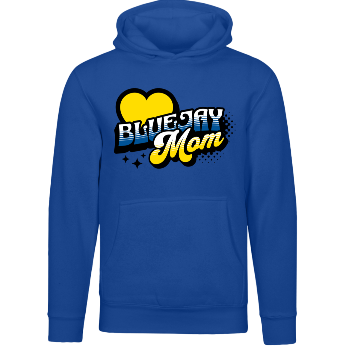 Bluejay Mom Custom Hoodie – Game Day Gear with a Personal Touch