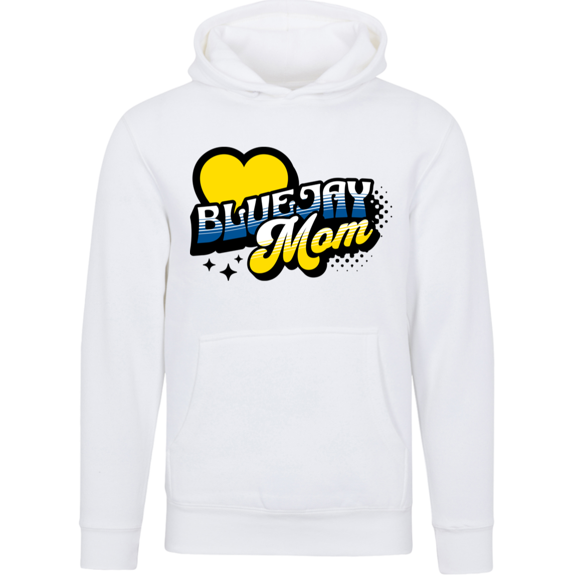 Bluejay Mom Custom Hoodie – Game Day Gear with a Personal Touch