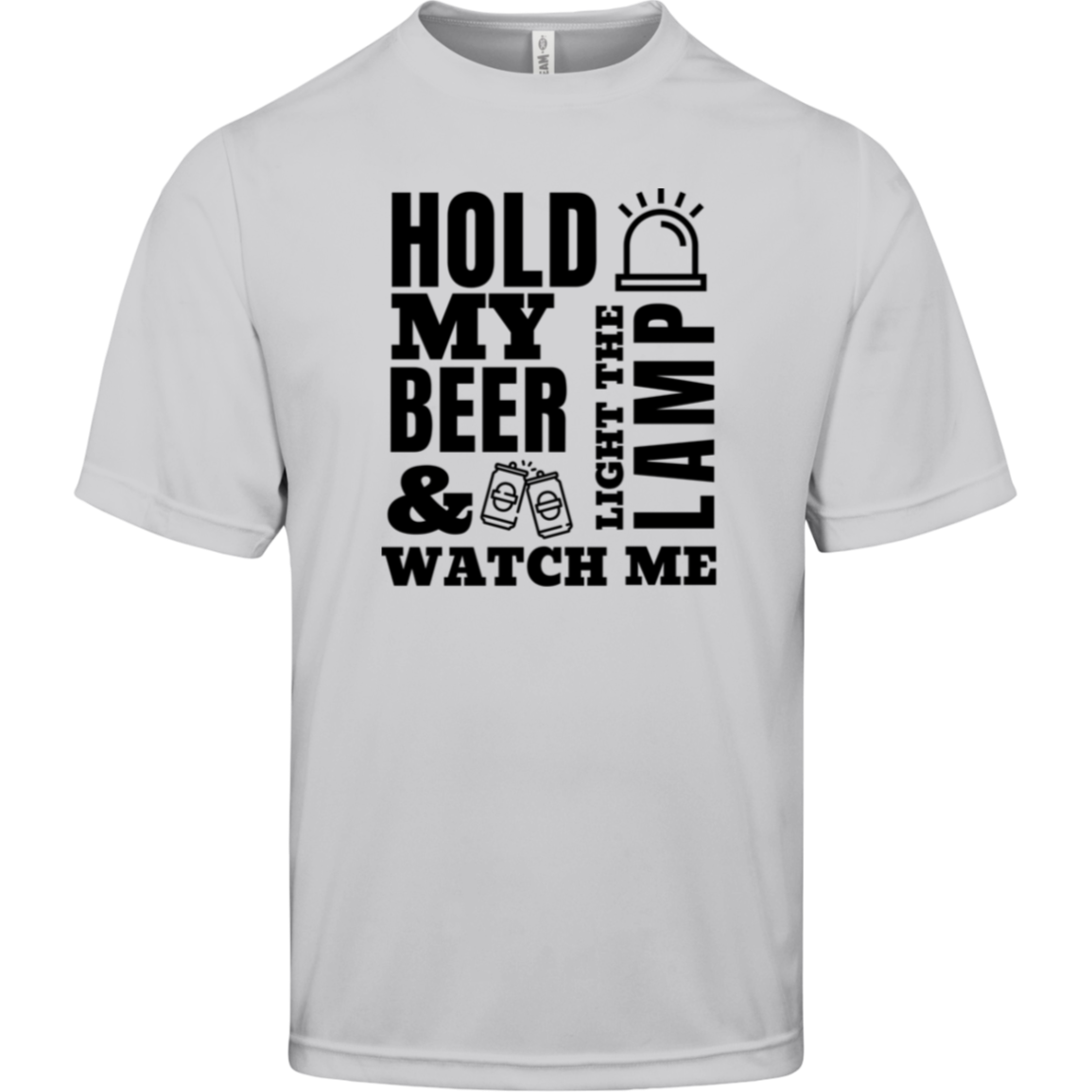 Hold My Beer and Watch Me Light the Lamp - Men's League Hockey Tee