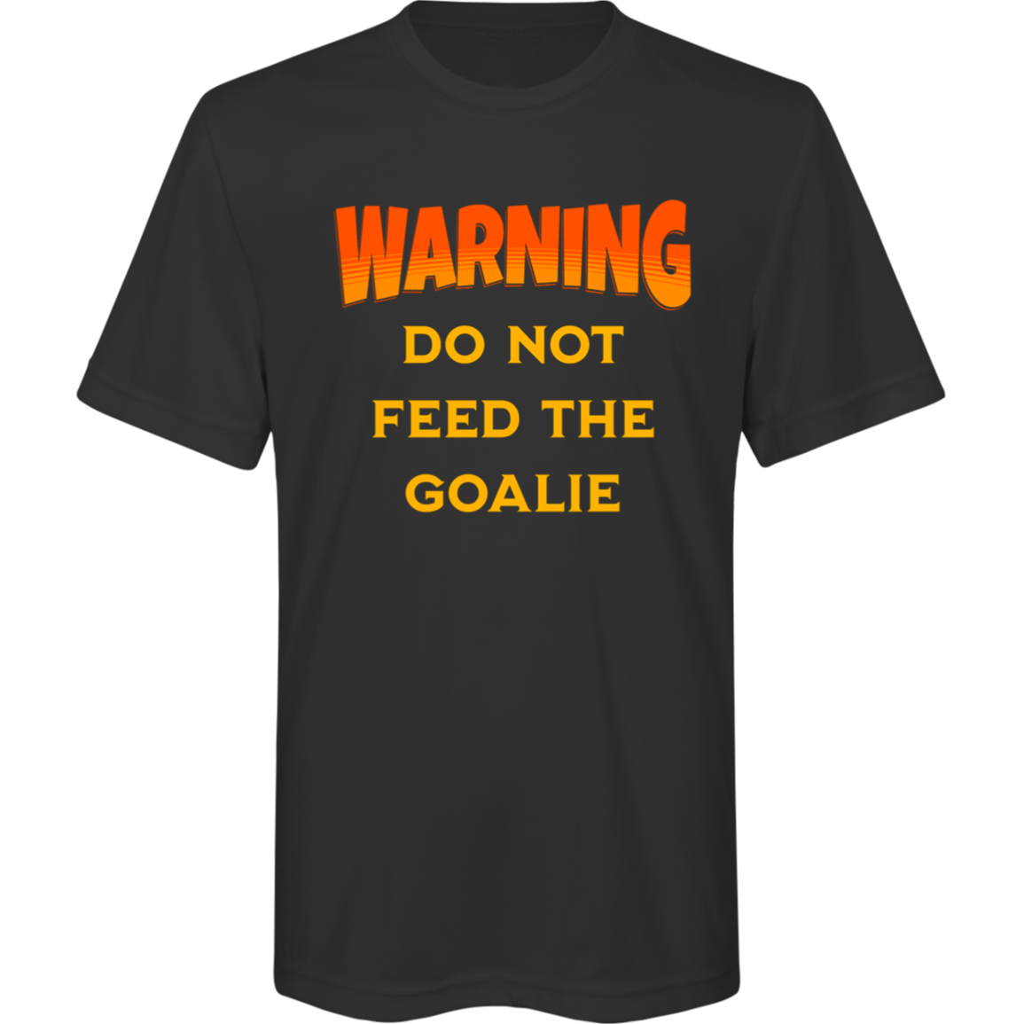 Warning: Do Not Feed the Goalie - Bold Youth Hockey T-Shirt