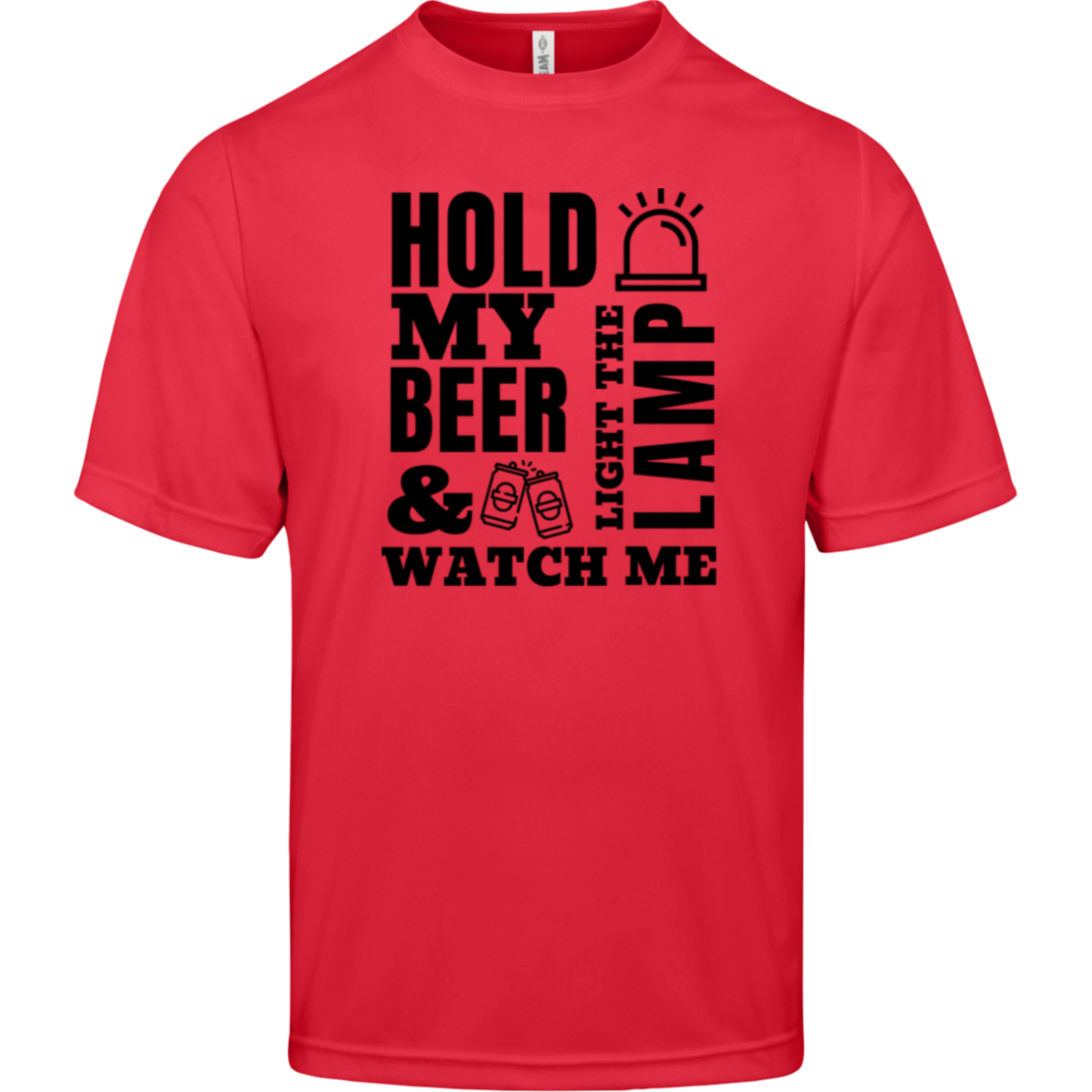 Hold My Beer and Watch Me Light the Lamp - Men's League Hockey Tee