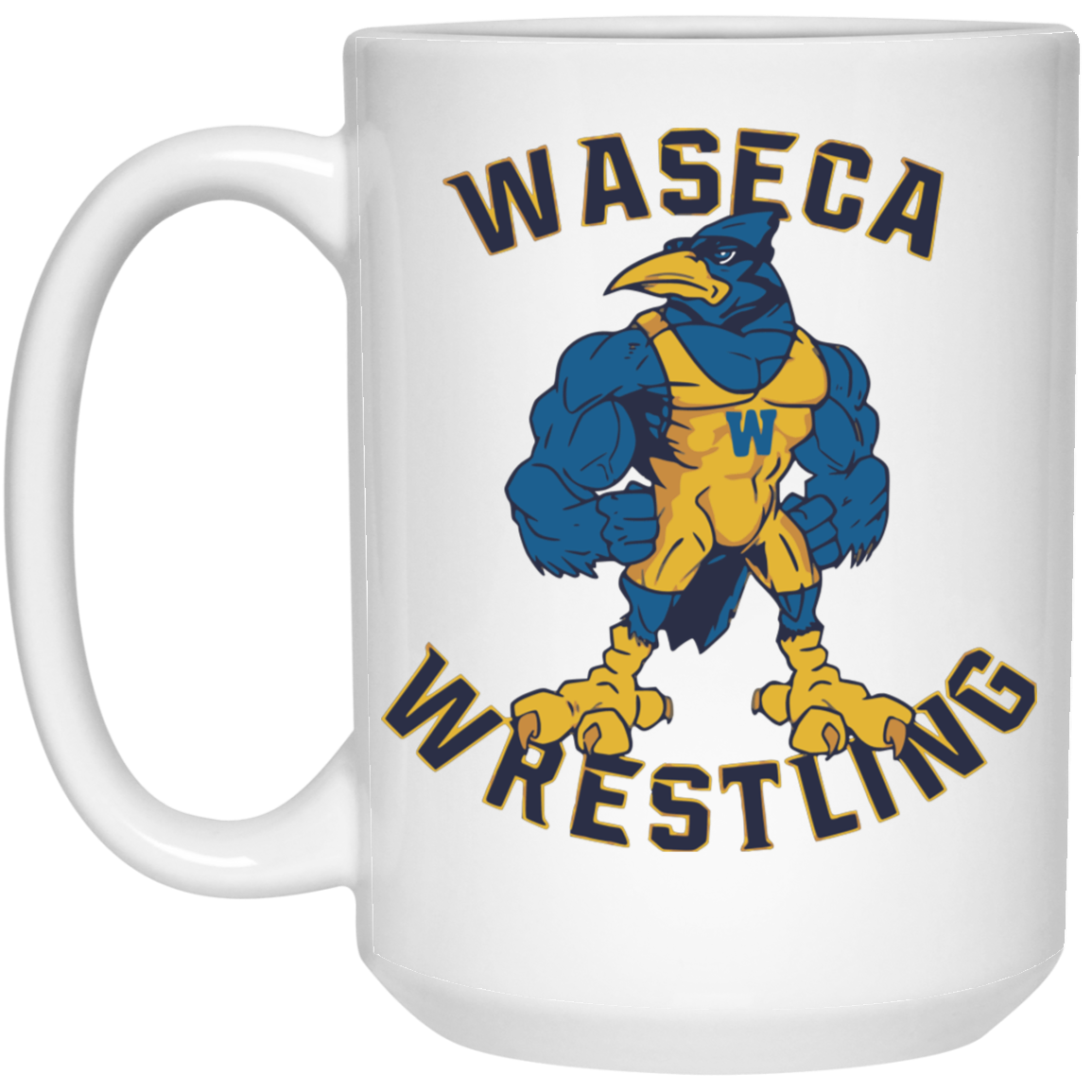 Waseca Wrestling Logo Coffee Mug - Available in 11oz & 15oz Sizes | Microwave & Dishwasher Safe