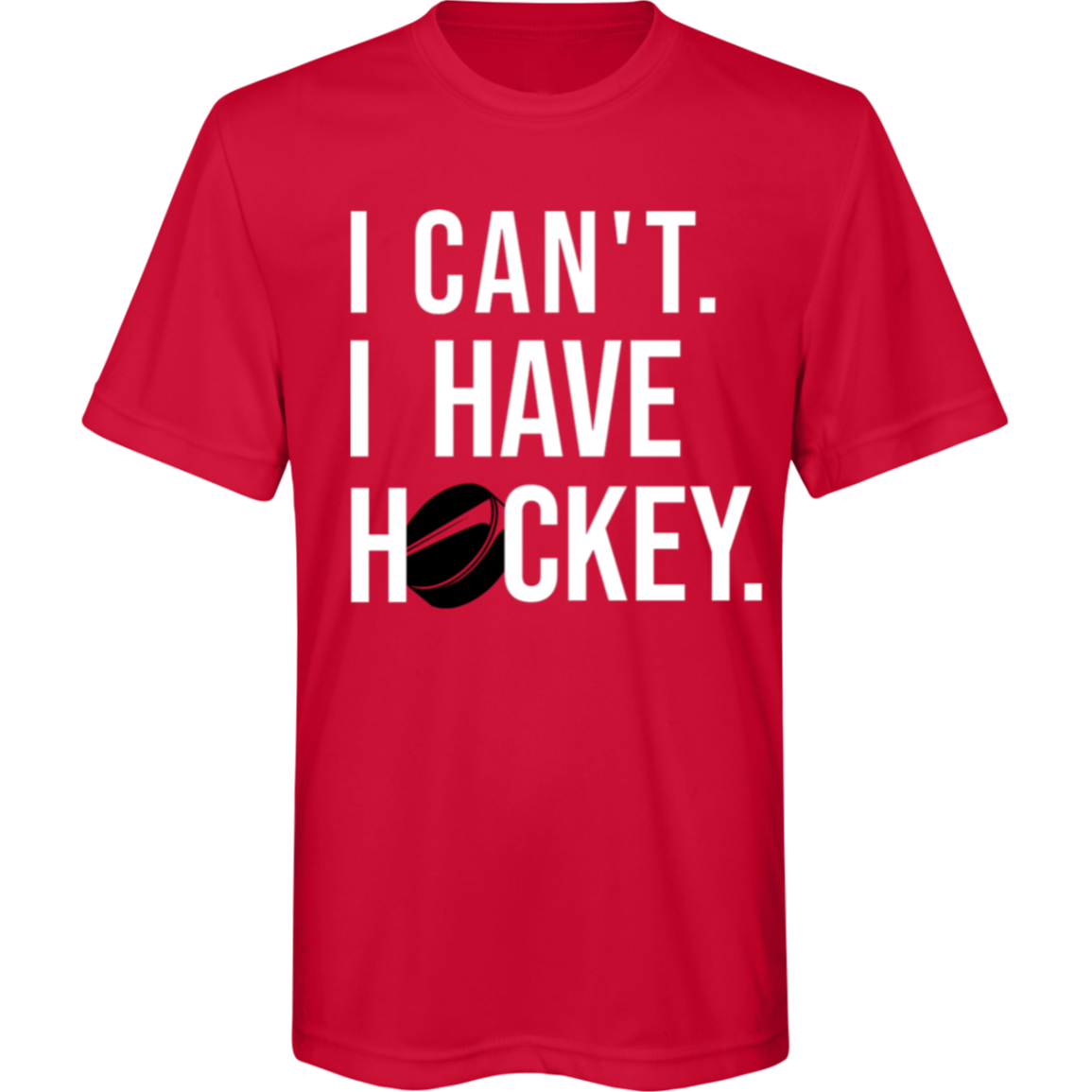 I Can't. I Have Hockey. Youth Tee – Bold and Lightweight