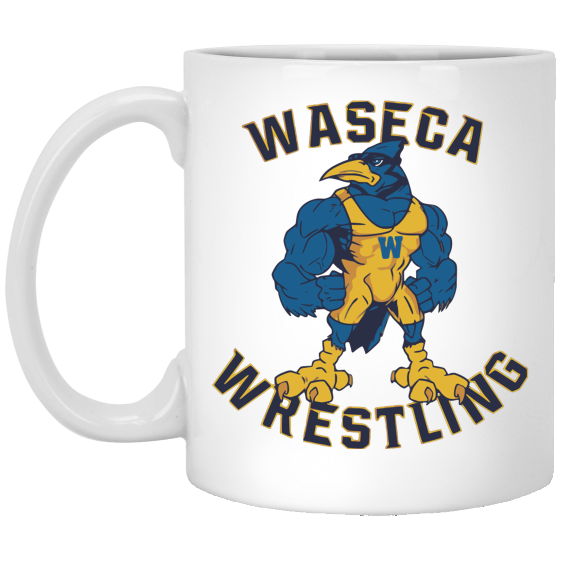 Waseca Wrestling Logo Coffee Mug - Available in 11oz & 15oz Sizes | Microwave & Dishwasher Safe
