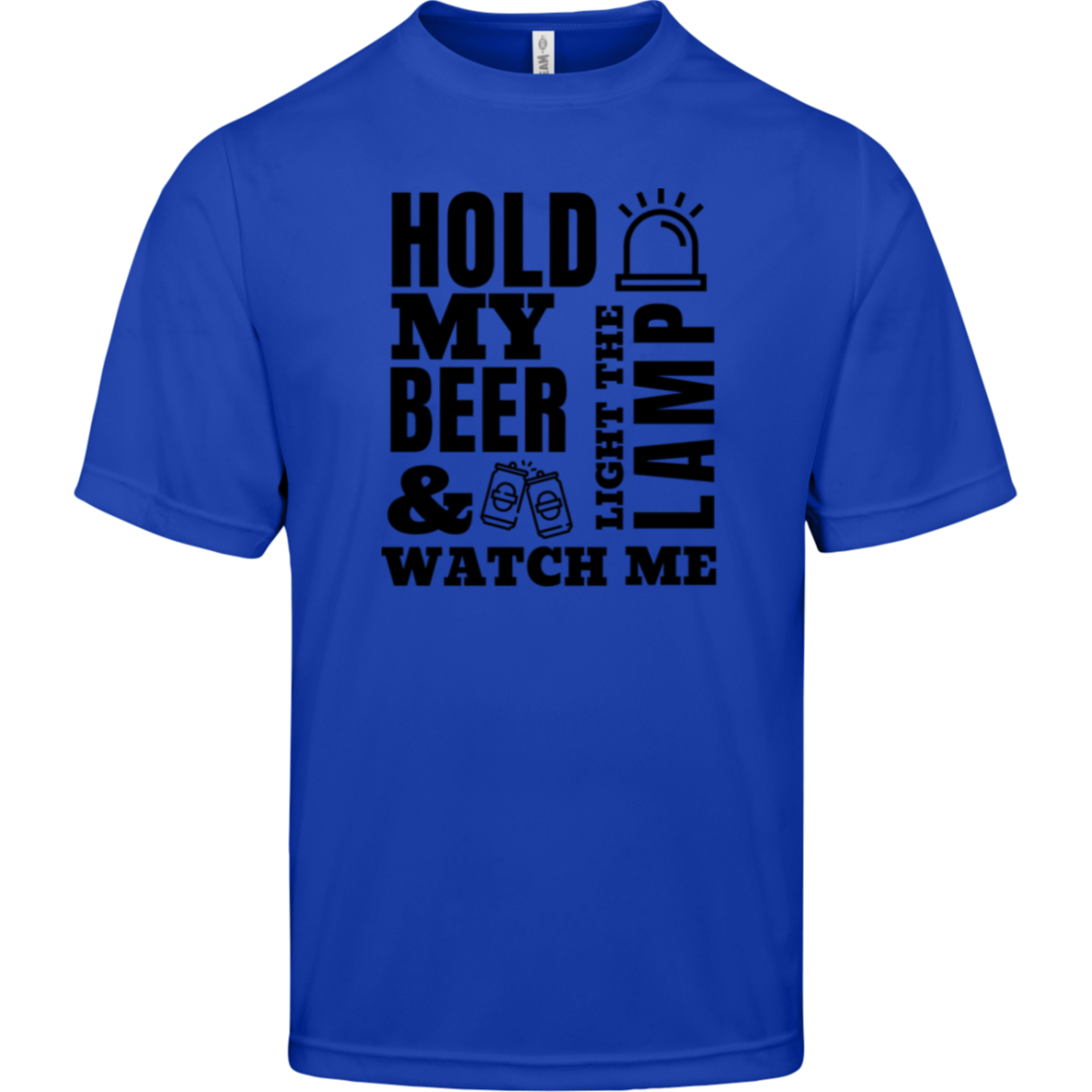 Hold My Beer and Watch Me Light the Lamp - Men's League Hockey Tee