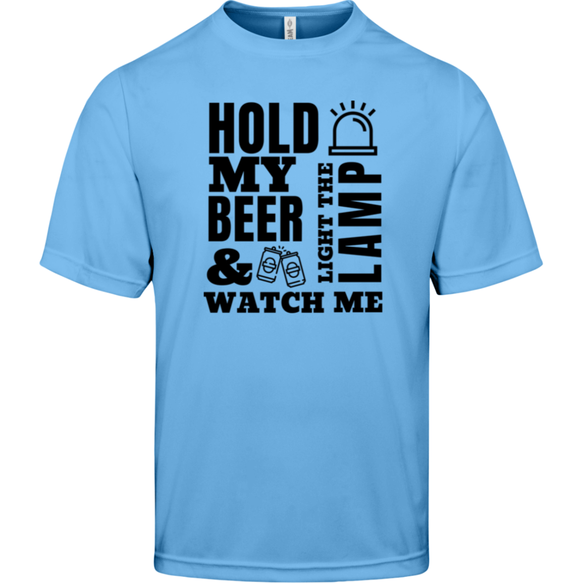 Hold My Beer and Watch Me Light the Lamp - Men's League Hockey Tee