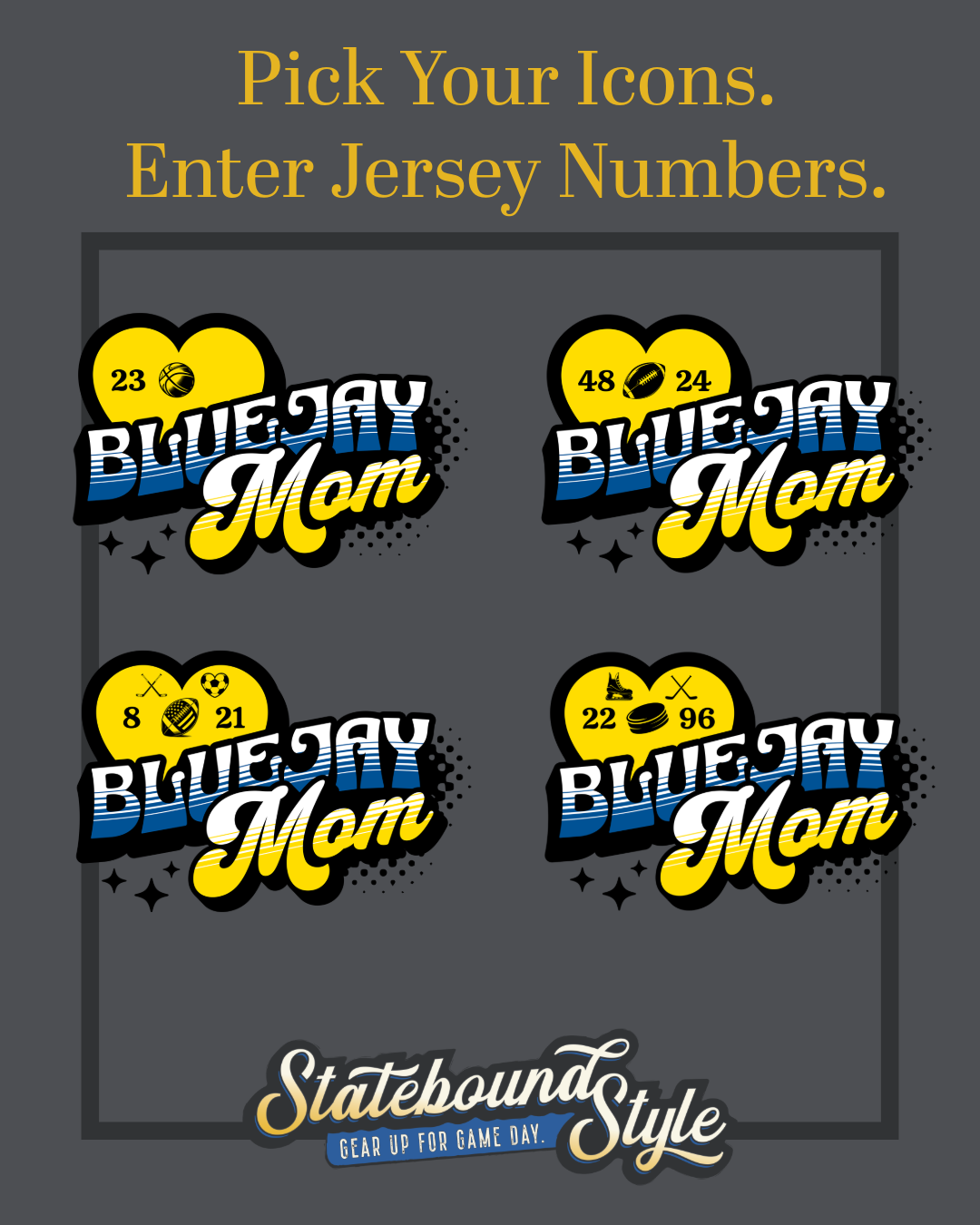 Bluejay Mom Custom Hoodie – Game Day Gear with a Personal Touch
