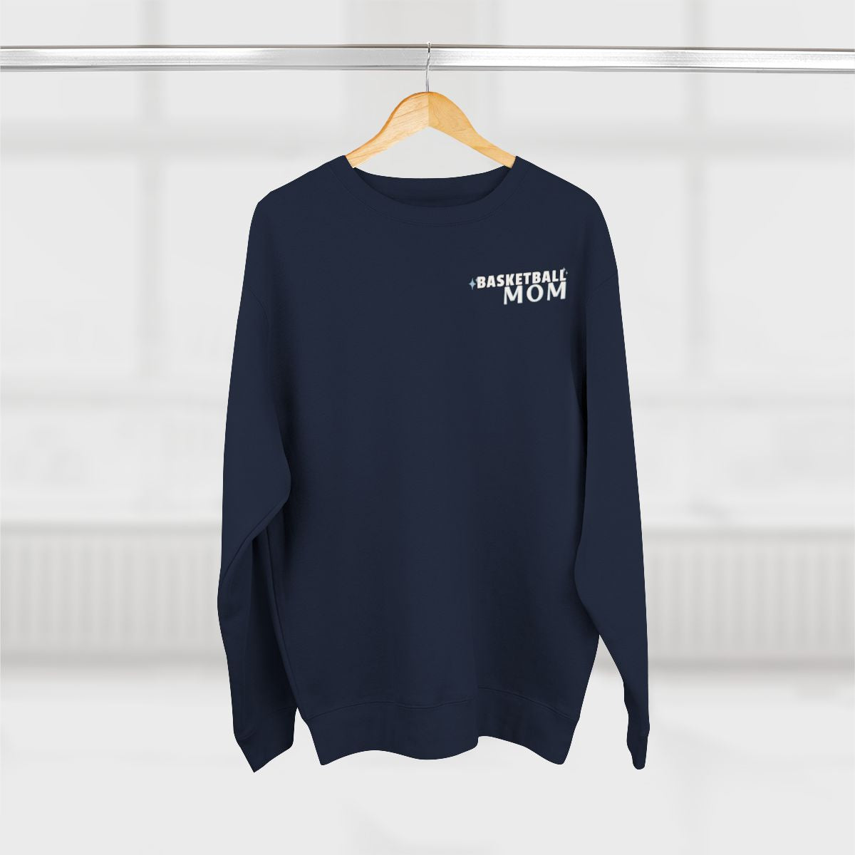 Basketball Mom Sweatshirt - Full-Court Support Crewneck - Personalized Player Number