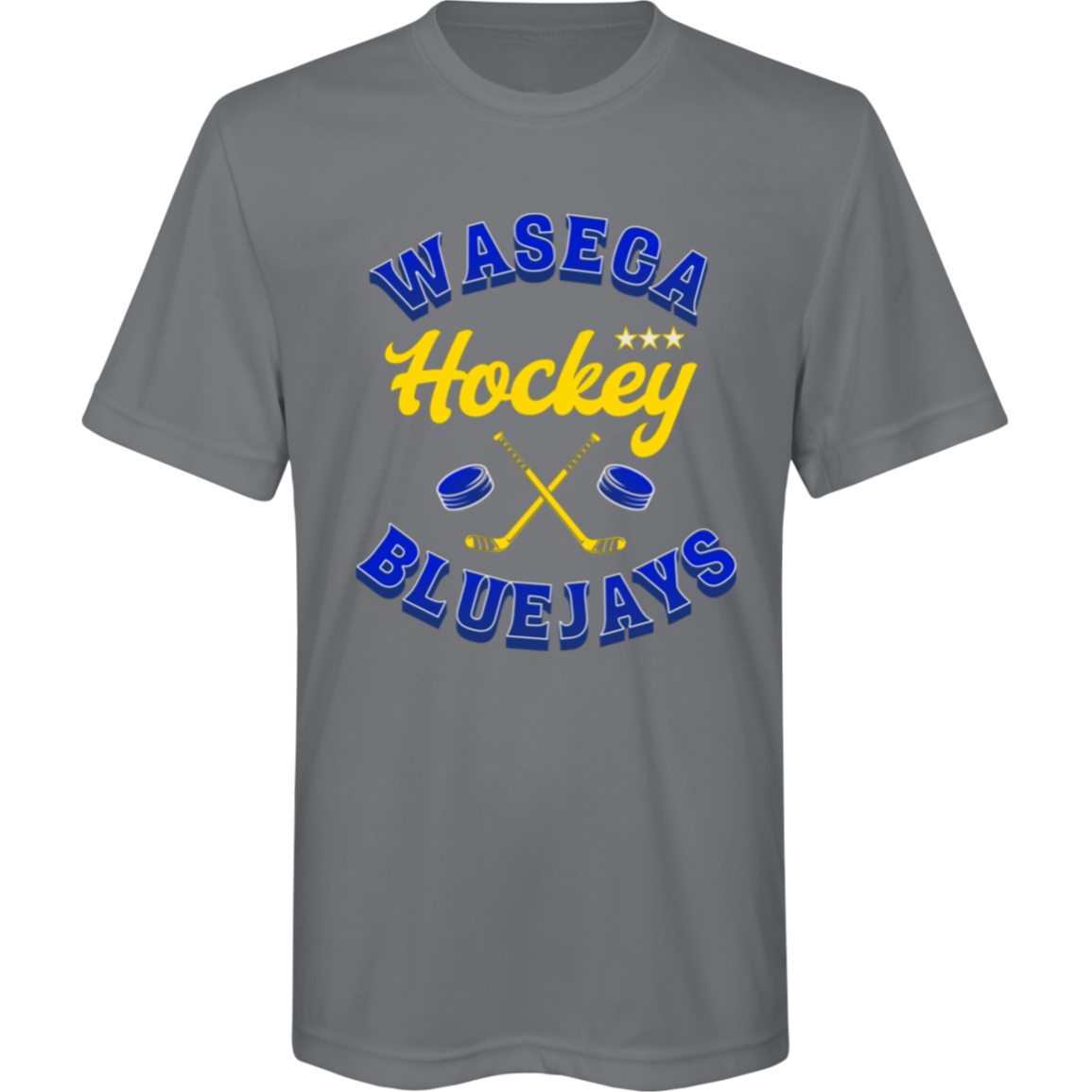 Waseca Bluejays Hockey T-Shirt - Youth & Adult Sizes | Performance Tee