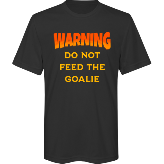 Warning: Do Not Feed the Goalie - Bold Youth Hockey T-Shirt