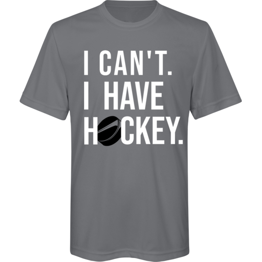 I Can't. I Have Hockey. Youth Tee – Bold and Lightweight