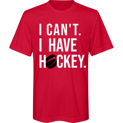 I Can't. I Have Hockey. Youth Tee – Bold and Lightweight