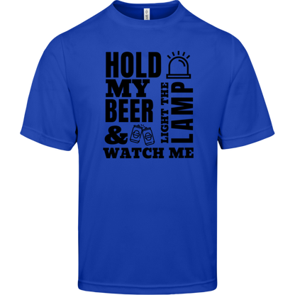 Hold My Beer and Watch Me Light the Lamp - Men's League Hockey Tee