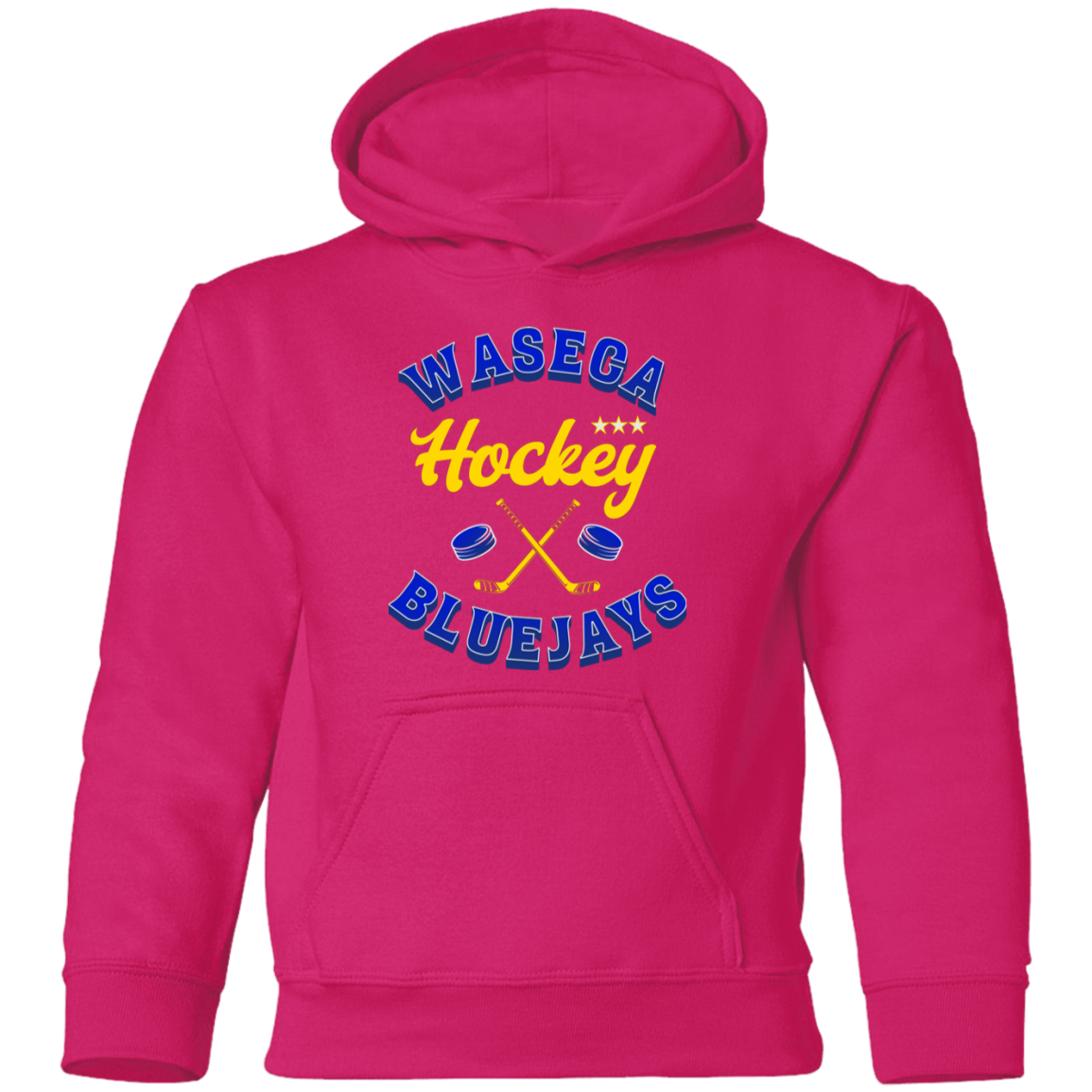 Waseca Bluejays Hockey Hoodie - Youth & Adult Sizes | Team Pride Sweatshirt