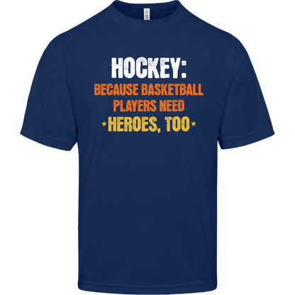 Hockey Heroes - Funny Hockey Shirt for Adults & Kids