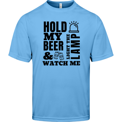 Hold My Beer and Watch Me Light the Lamp - Men's League Hockey Tee